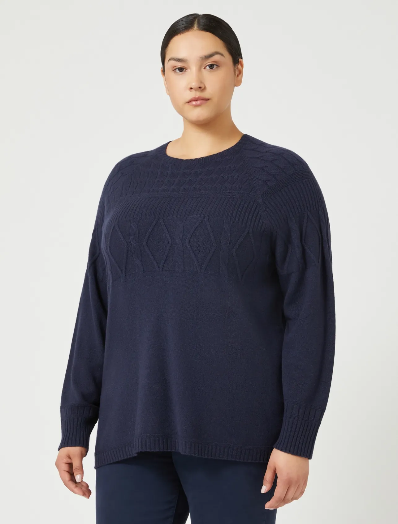 Online Marina Rinaldi Cashmere blend jumper MIDNIGHTBLUE