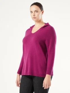 Outlet Marina Rinaldi Cashmere blend jumper BORDEAUX