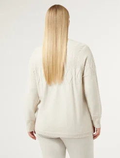 Sale Marina Rinaldi Cashmere blend jumper BEIGE
