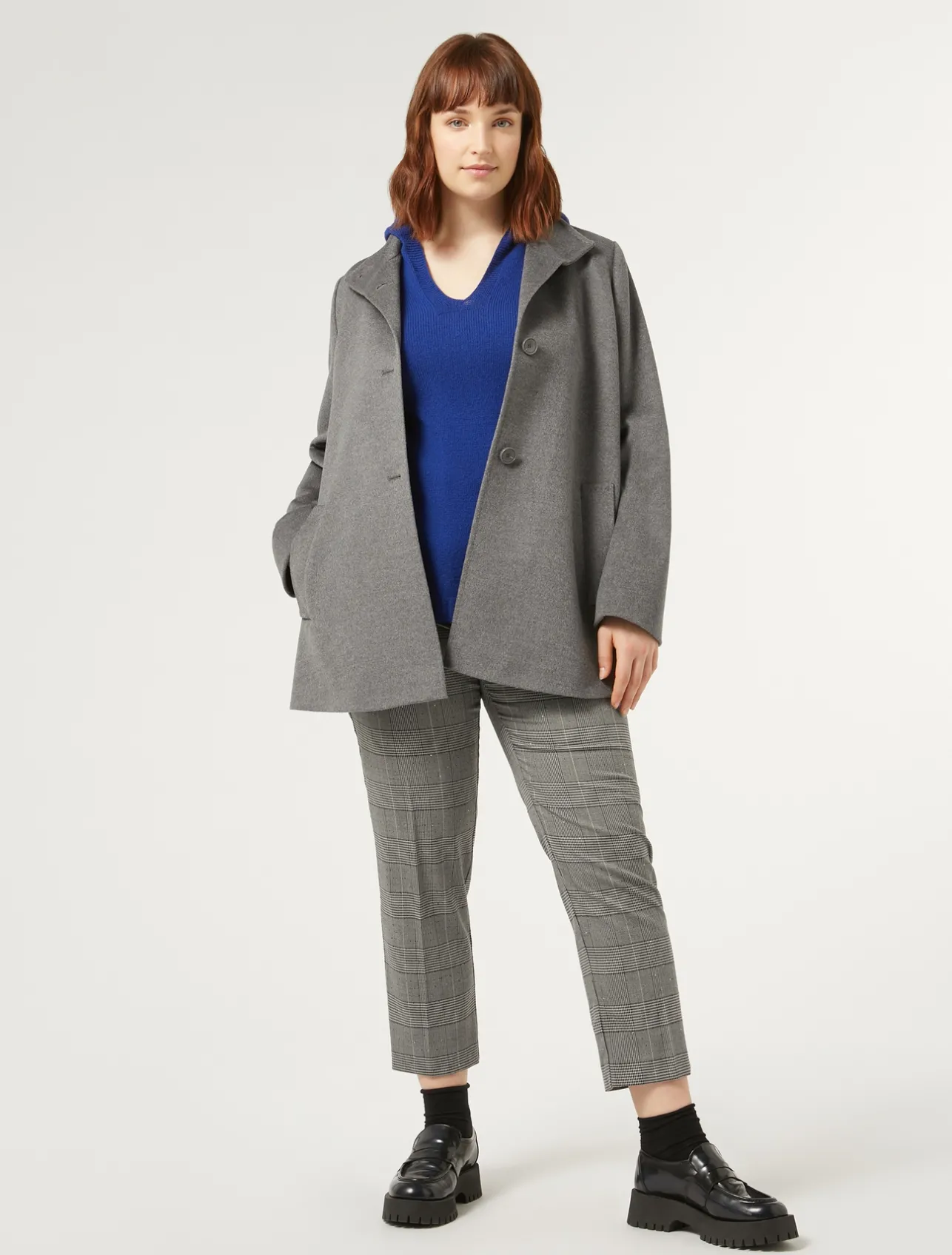 Clearance Marina Rinaldi Cashmere blend jumper CORNFLOWERBLUE