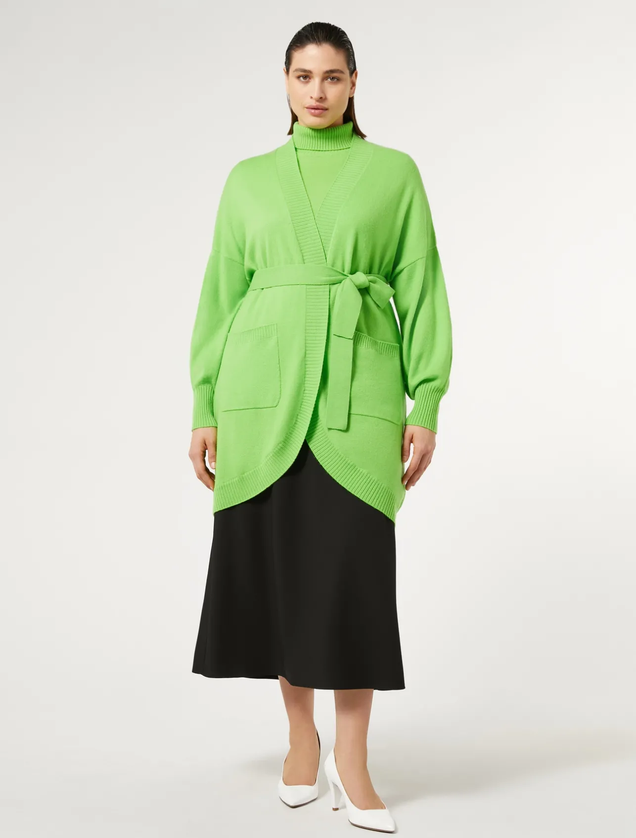 Hot Marina Rinaldi Cashmere cardigan LIME