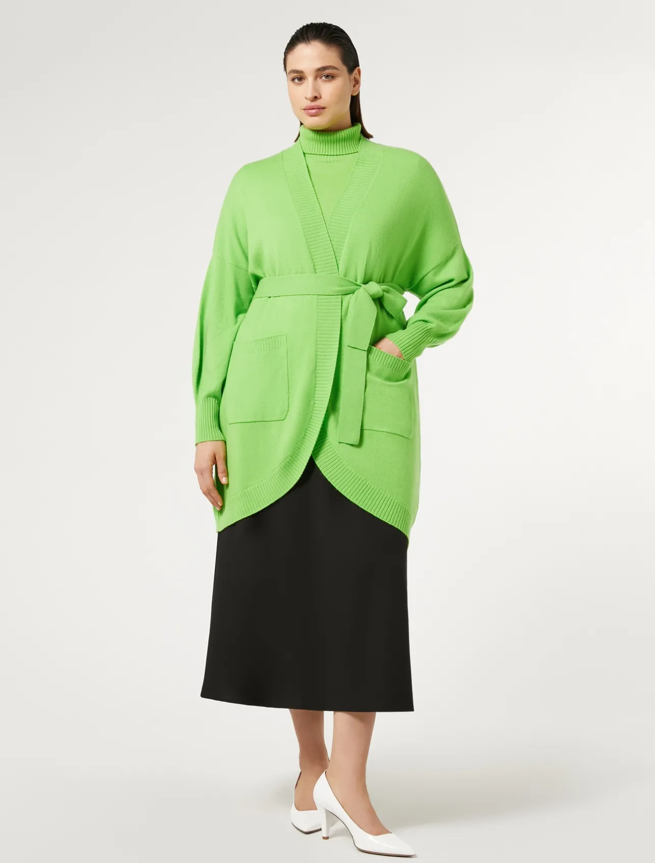Hot Marina Rinaldi Cashmere cardigan LIME