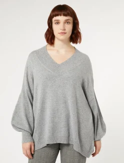 Sale Marina Rinaldi Cashmere sweater MEDIUMGREY