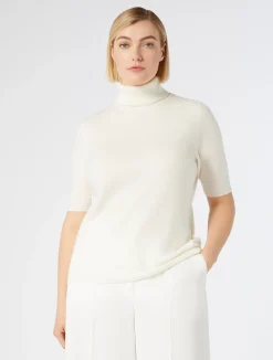 Outlet Marina Rinaldi Cashmere sweater WHITE