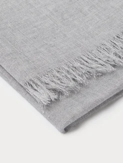 Sale Marina Rinaldi Cashmere-blend stole LIGHTGREY