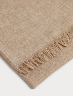 Fashion Marina Rinaldi Cashmere-blend stole CAMEL
