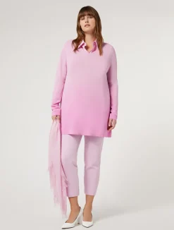 Outlet Marina Rinaldi Cashmere-blend stole PINK