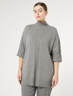 Clearance Marina Rinaldi Cashmere-blend sweater MEDIUMGREY