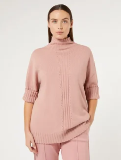 Best Marina Rinaldi Cashmere-blend sweater ANTIQUEROSE