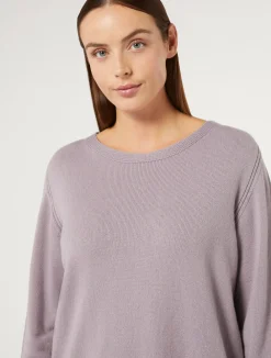 New Marina Rinaldi Cashmere-blend sweater WISTERIA