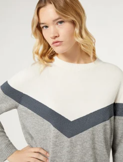 Sale Marina Rinaldi Cashmere-blend sweater MEDIUMGREY