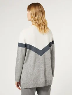Sale Marina Rinaldi Cashmere-blend sweater MEDIUMGREY