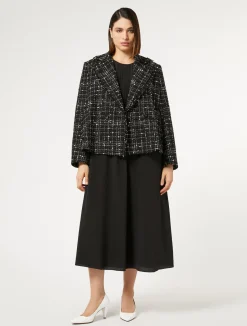 New Marina Rinaldi Check blazer BLACK