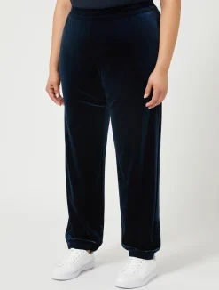 Outlet Marina Rinaldi Chenille jogging trousers MIDNIGHTBLUE