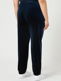 Outlet Marina Rinaldi Chenille jogging trousers MIDNIGHTBLUE