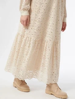 New Marina Rinaldi Chenille lace dress NATURAL