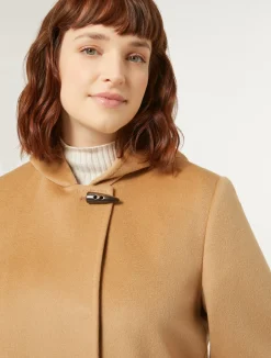 Hot Marina Rinaldi Coat in wool drap CAMEL