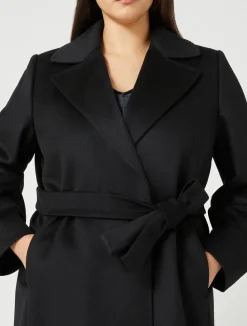 New Marina Rinaldi Coat in wool drap BLACK