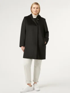 Clearance Marina Rinaldi Coat in wool drap BLACK