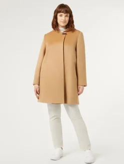 Hot Marina Rinaldi Coat in wool drap CAMEL