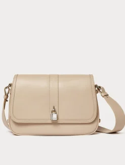 Clearance Marina Rinaldi Coated fabric crossbody bag BEIGE