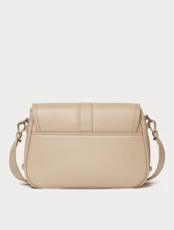 Clearance Marina Rinaldi Coated fabric crossbody bag BEIGE