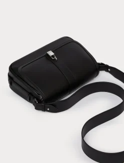Discount Marina Rinaldi Coated fabric crossbody bag BLACK