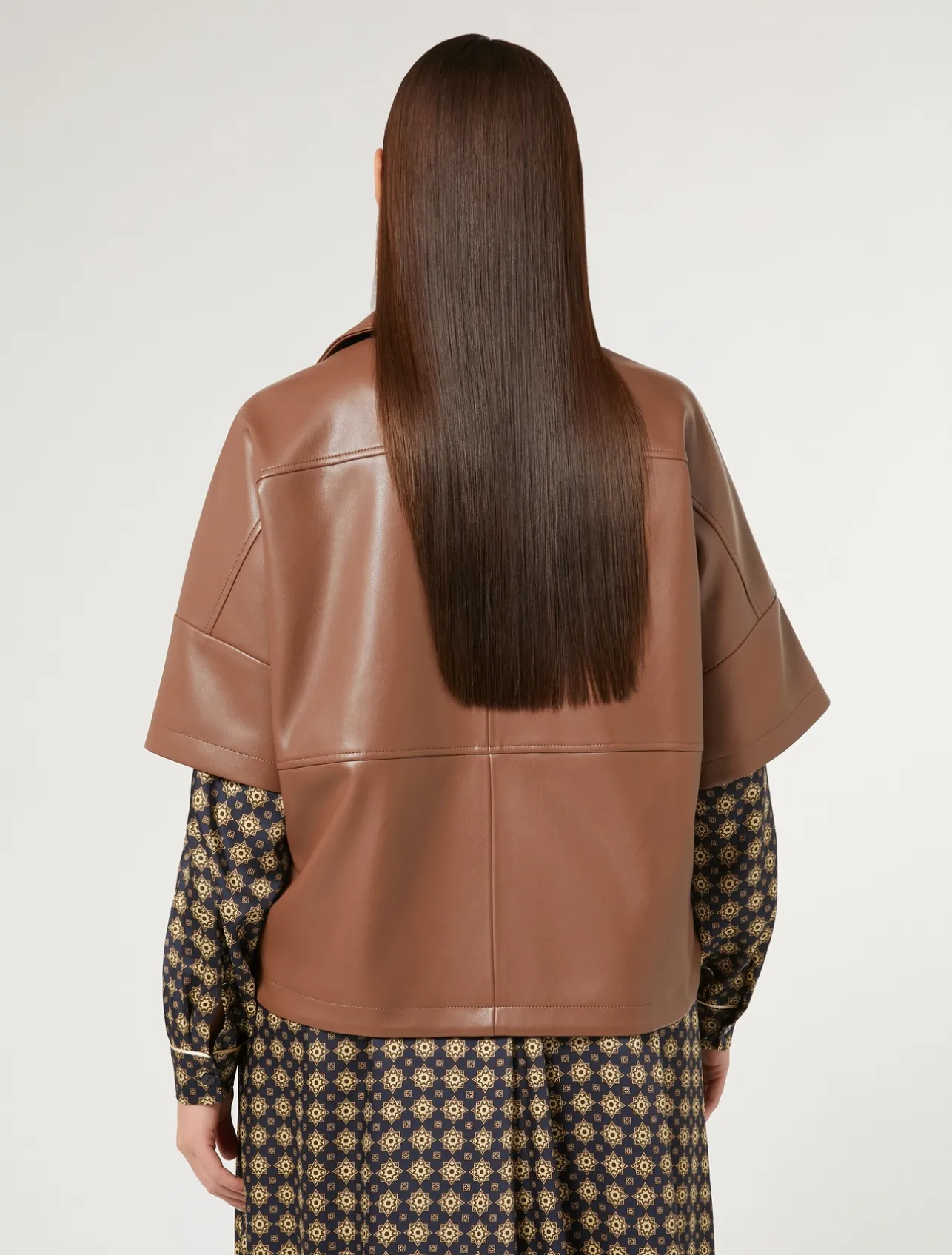 Sale Marina Rinaldi Coated fabric jacket BRONZE