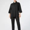 Online Marina Rinaldi Coated fabric trousers BLACK