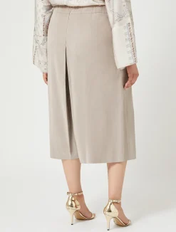 Outlet Marina Rinaldi Corduroy culottes BEIGE