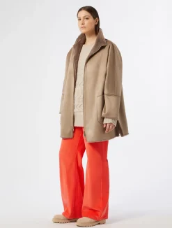 Online Marina Rinaldi Corduroy trousers CORAL