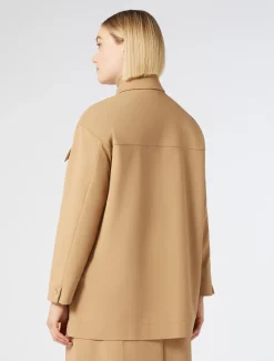 Hot Marina Rinaldi Cotton blend canvas jacket GOLD