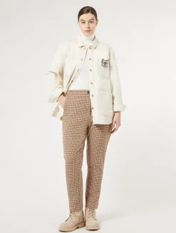 Clearance Marina Rinaldi Cotton bull denim jacket IVORY