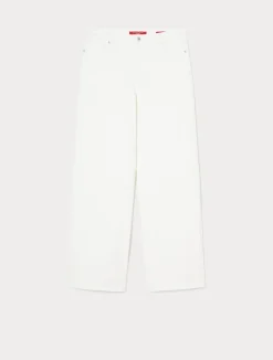 Sale Marina Rinaldi Cotton bull denim jeans IVORY