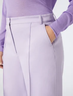 Clearance Marina Rinaldi Cotton bull denim trousers LILAC