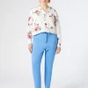 Hot Marina Rinaldi Cotton canvas trousers LIGHTBLUE