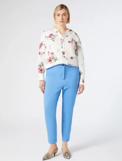 Hot Marina Rinaldi Cotton canvas trousers LIGHTBLUE