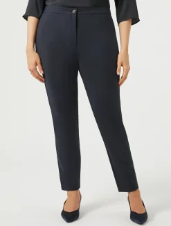 Hot Marina Rinaldi Cotton canvas trousers MIDNIGHTBLUE