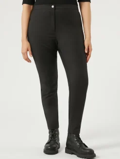 Hot Marina Rinaldi Cotton canvas trousers BLACK