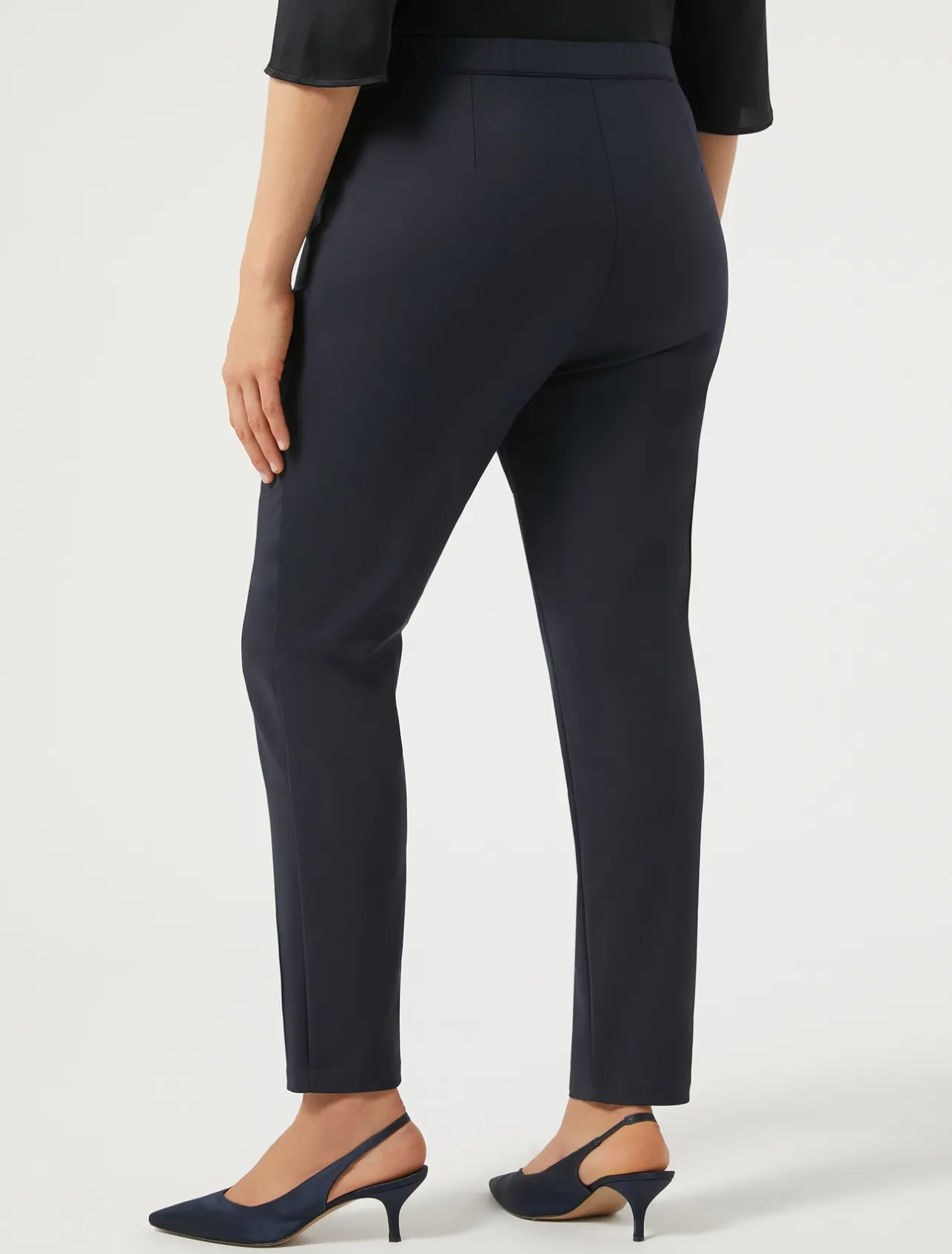 Hot Marina Rinaldi Cotton canvas trousers MIDNIGHTBLUE