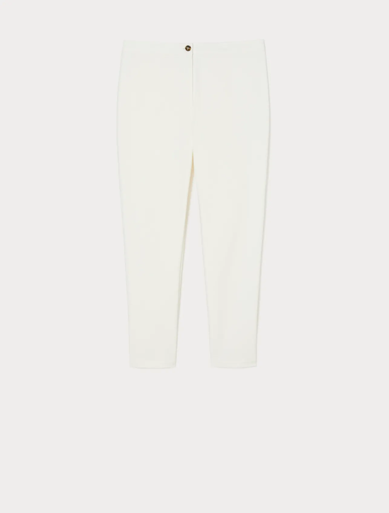 Fashion Marina Rinaldi Cotton canvas trousers WHITE