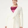 New Marina Rinaldi Cotton cardigan WHITE