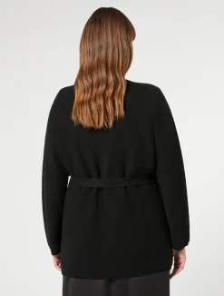 Fashion Marina Rinaldi Cotton cardigan BLACK