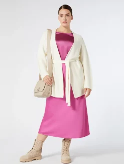 New Marina Rinaldi Cotton cardigan WHITE