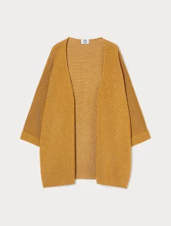 Sale Marina Rinaldi Cotton crepe cardigan MUSTARD