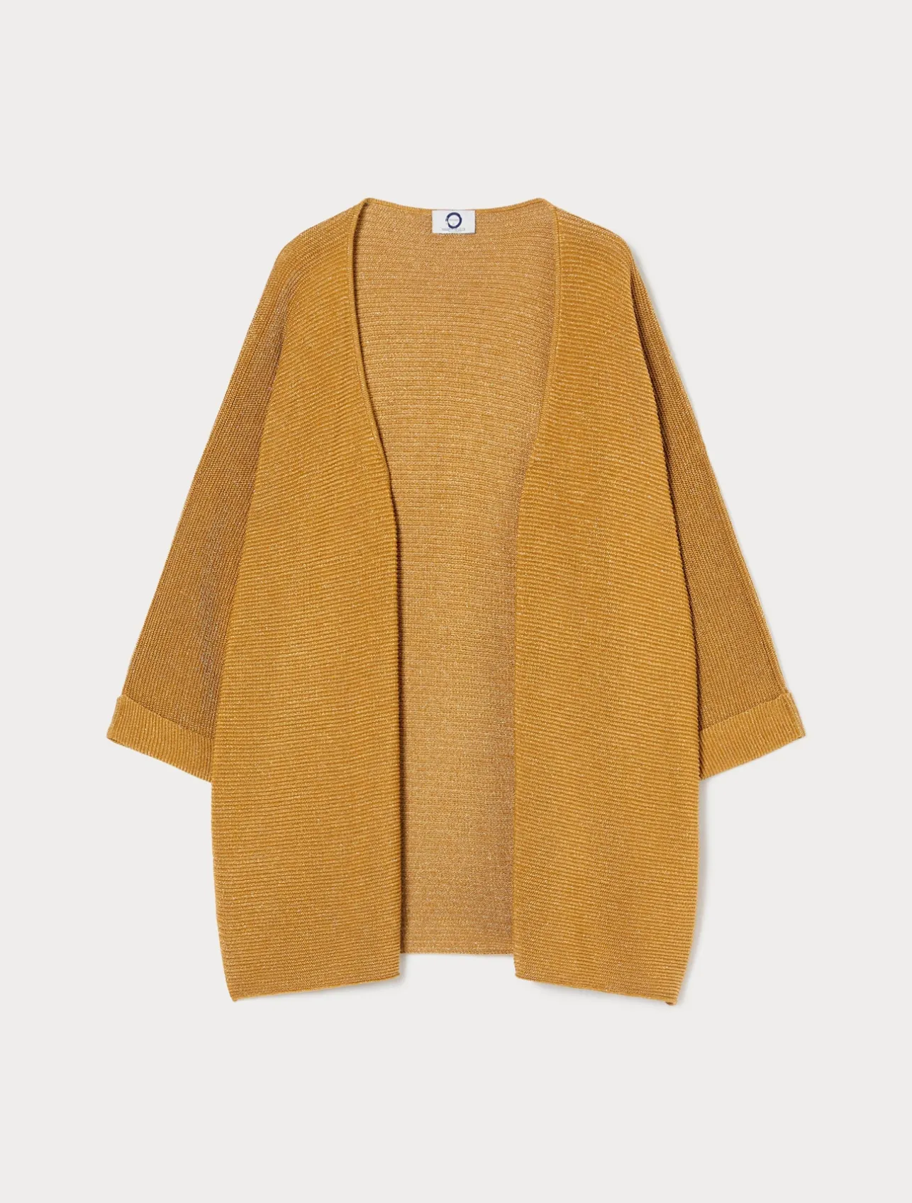 Sale Marina Rinaldi Cotton crepe cardigan MUSTARD