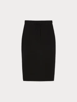 Best Marina Rinaldi Cotton crepe skirt BLACK