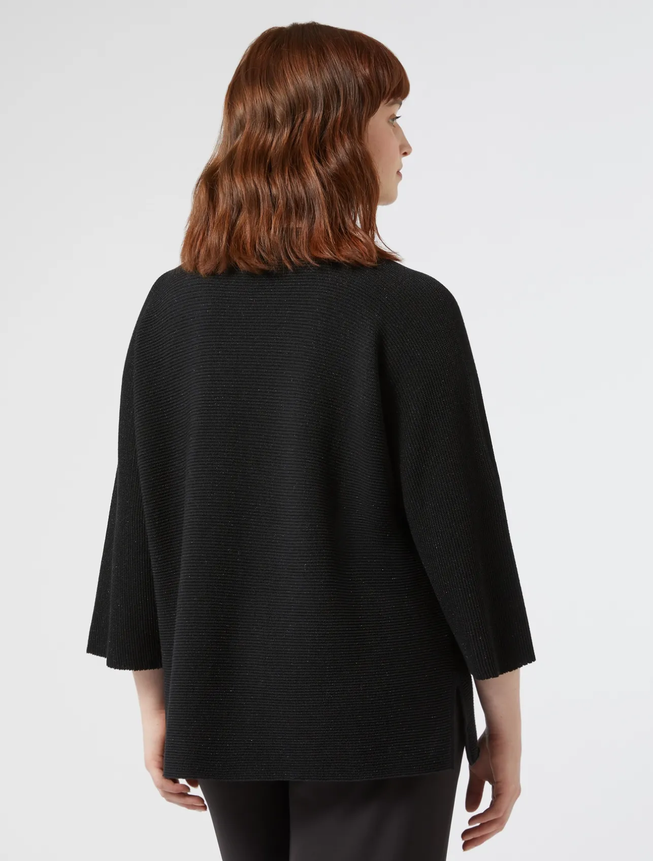 Hot Marina Rinaldi Cotton crepe sweater BLACK