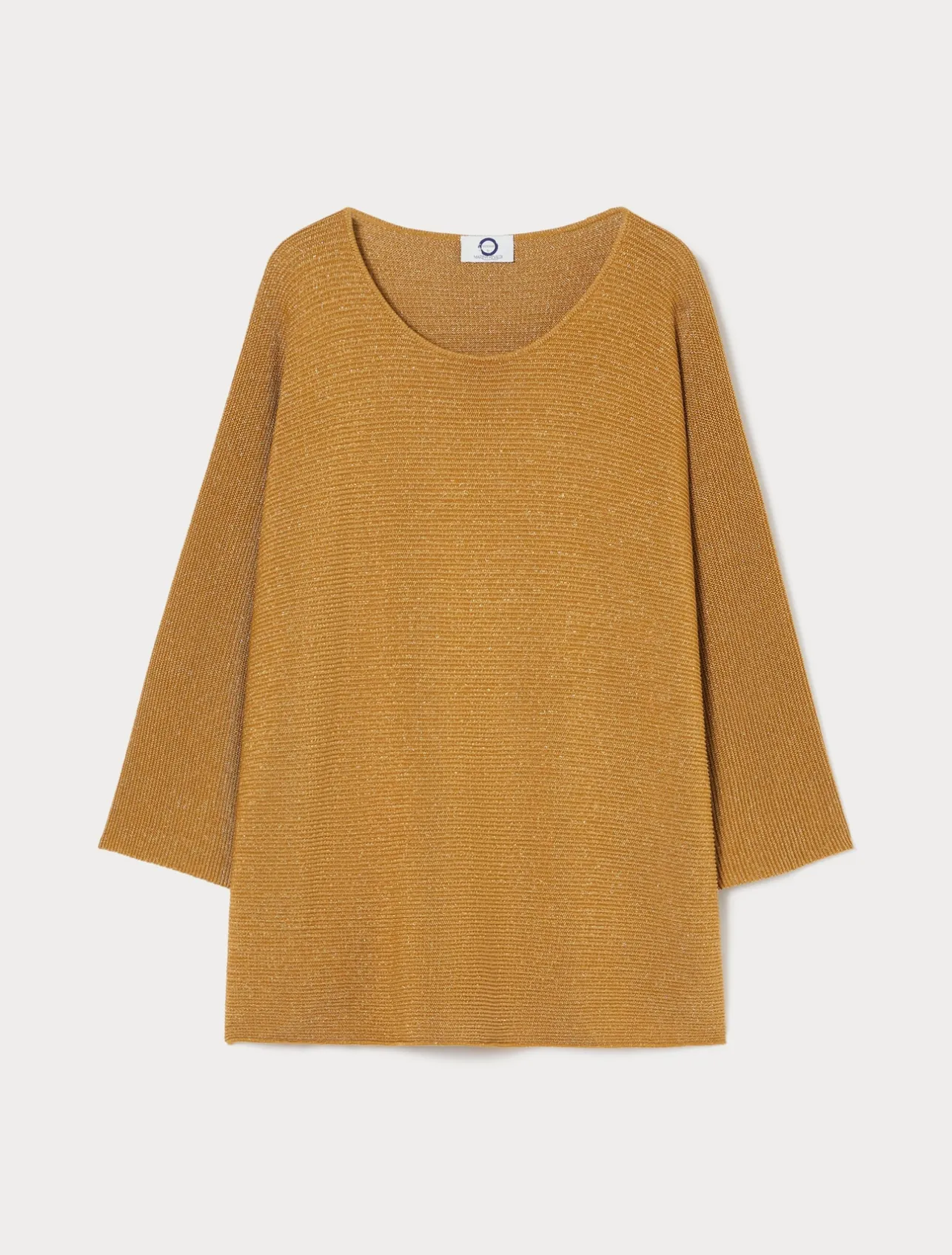 Fashion Marina Rinaldi Cotton crepe sweater MUSTARD