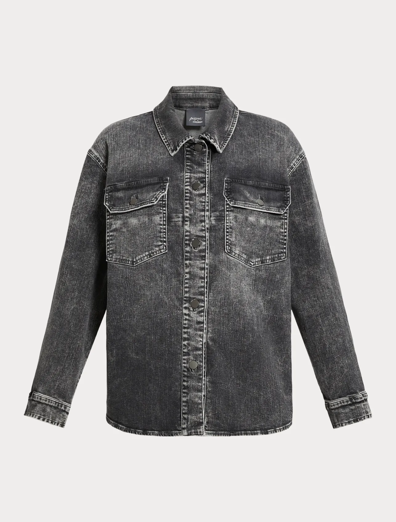 Best Marina Rinaldi Cotton denim jacket BLACK